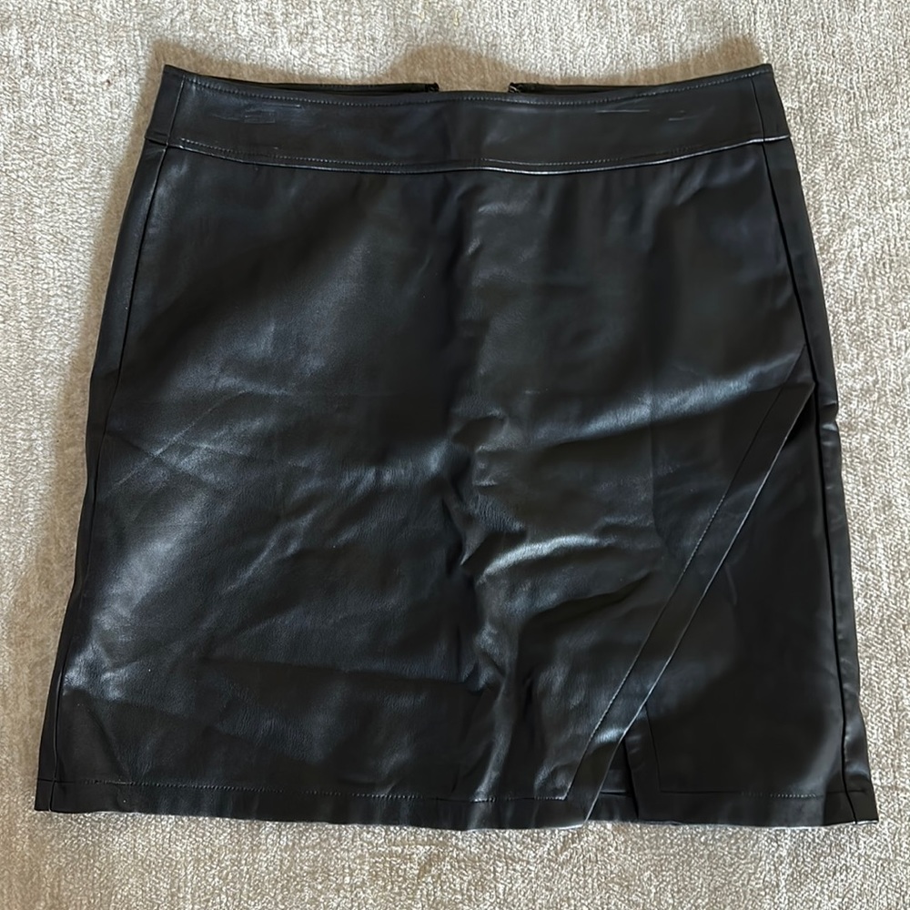 LOFT Faux Leather Skirt